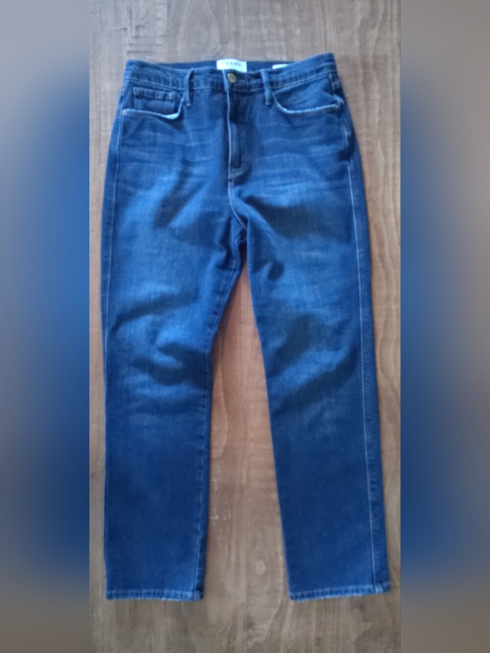 Frame Denim Le Sylvie Crop in Dark Blue Size 29